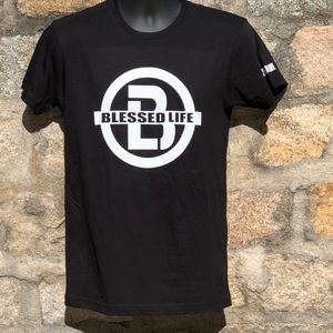 Blessed Life Black and white Logo Unisex Tee